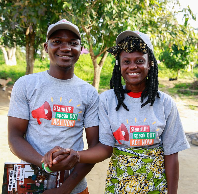 Ibrahim and his sister Musu, Ending Child Marriage champions